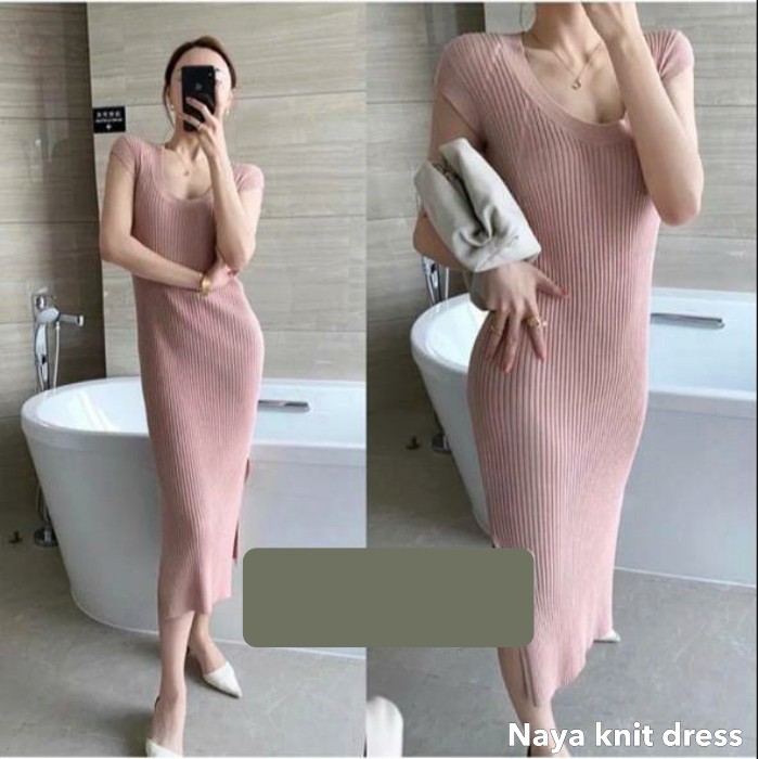 Naya knit dress -Thejanclothes