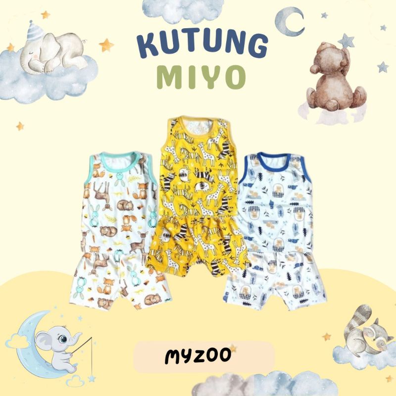 3pcs_miyo by LIBBY SETELAN KUTUNG GEORGE MONKEY , Squirel  S.M.L /miyo by LIBBY TERBARU