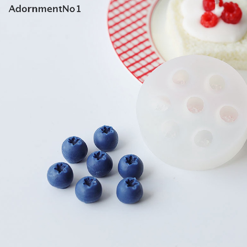 (AdornmentNo1) Cetakan Kue Bentuk Blueberry Raspberry Bahan Silikon