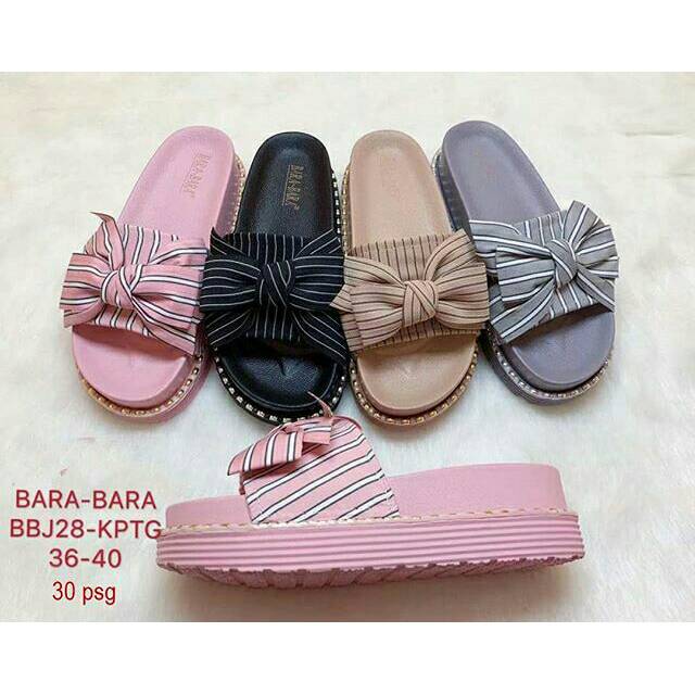 Sandal karet jely bara bara pita salur