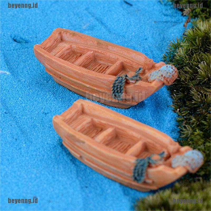 Bey Miniatur Perahu Pancing Untuk Dekorasi Taman Perirumah DIY