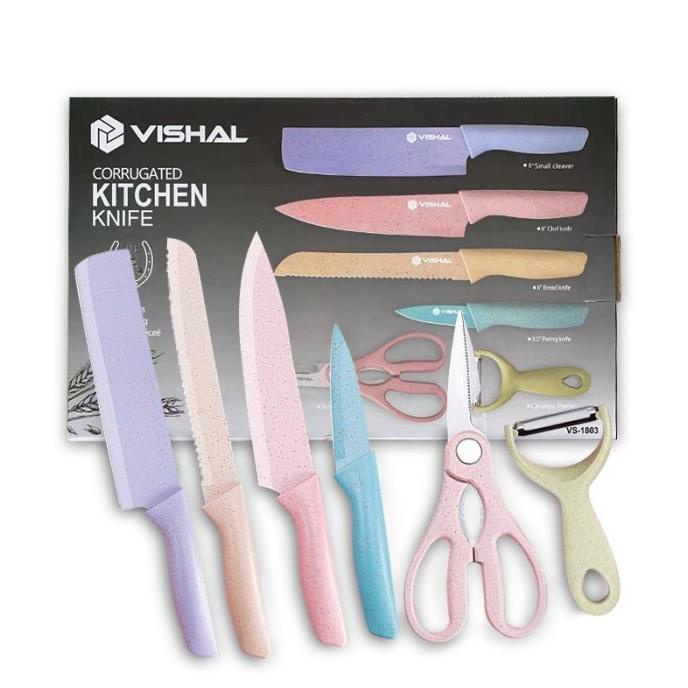 

Pisau Set Evcrierh Stainless Dilapis Anti Lengket 1 Set Isi 6 Kris182Shop