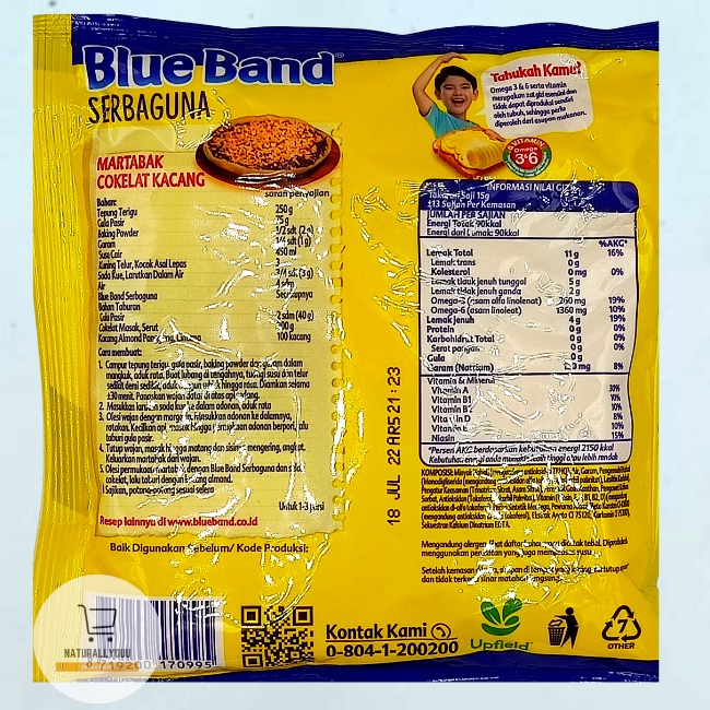 Blue Band Mentega Blueband Serbaguna Margarin Sachet 200gram