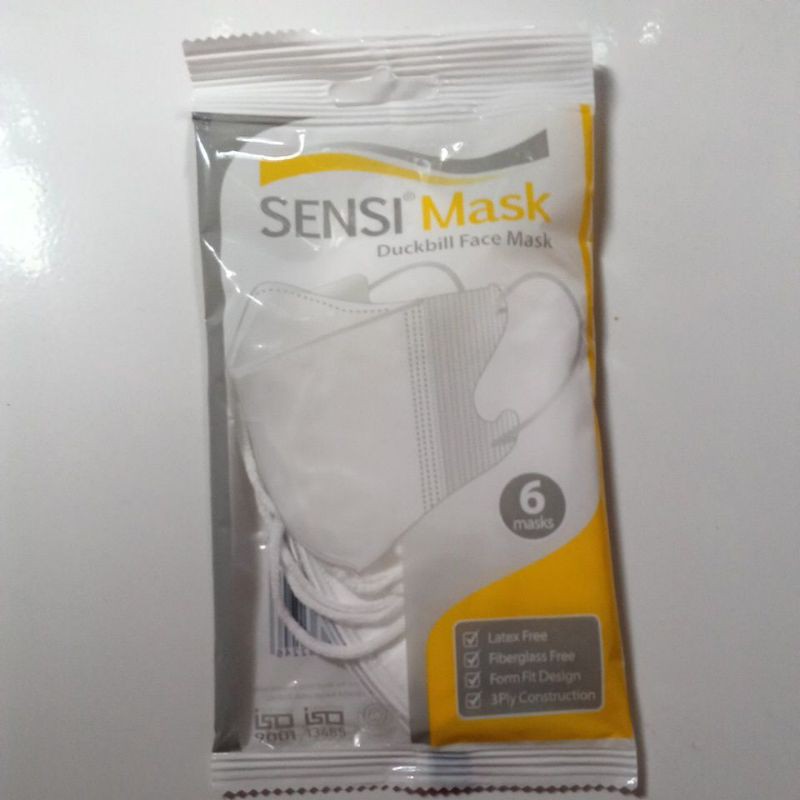 Masker Duckbill Sensi 6 Pcs
