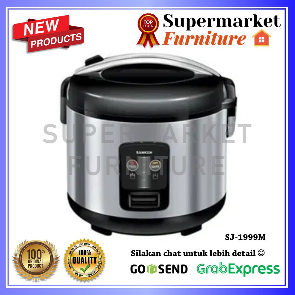Rice Cooker Sehat Sanken SJ-1999M Panci Stainless Steel