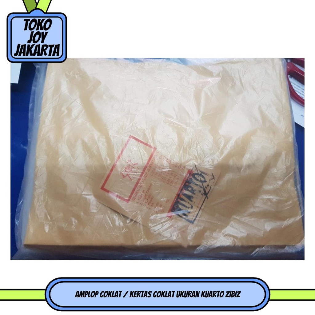 

Amplop Coklat / Kertas coklat ukuran Kuarto ZIBIZ