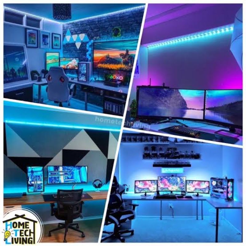 Lampu Hias Dekorasi Rumah Lampu LED Strip Plafon Outdor Warna Warni