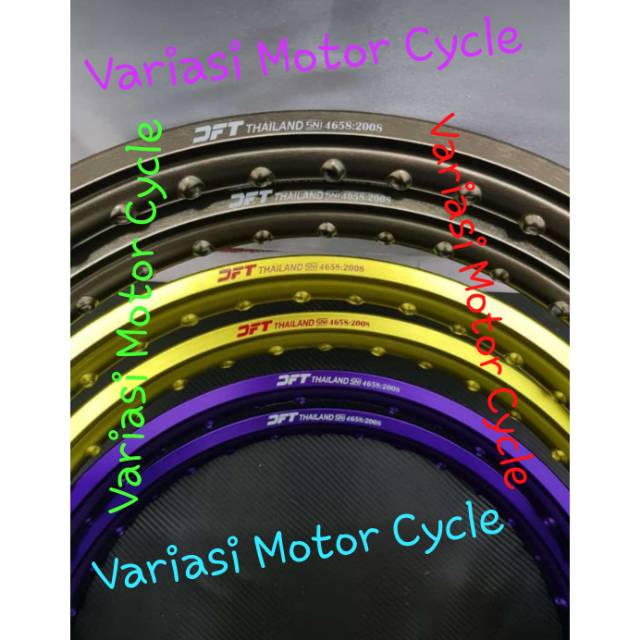 Velk dft thailand 140 ring 17 / velak jari jari dft ungu lemon titan