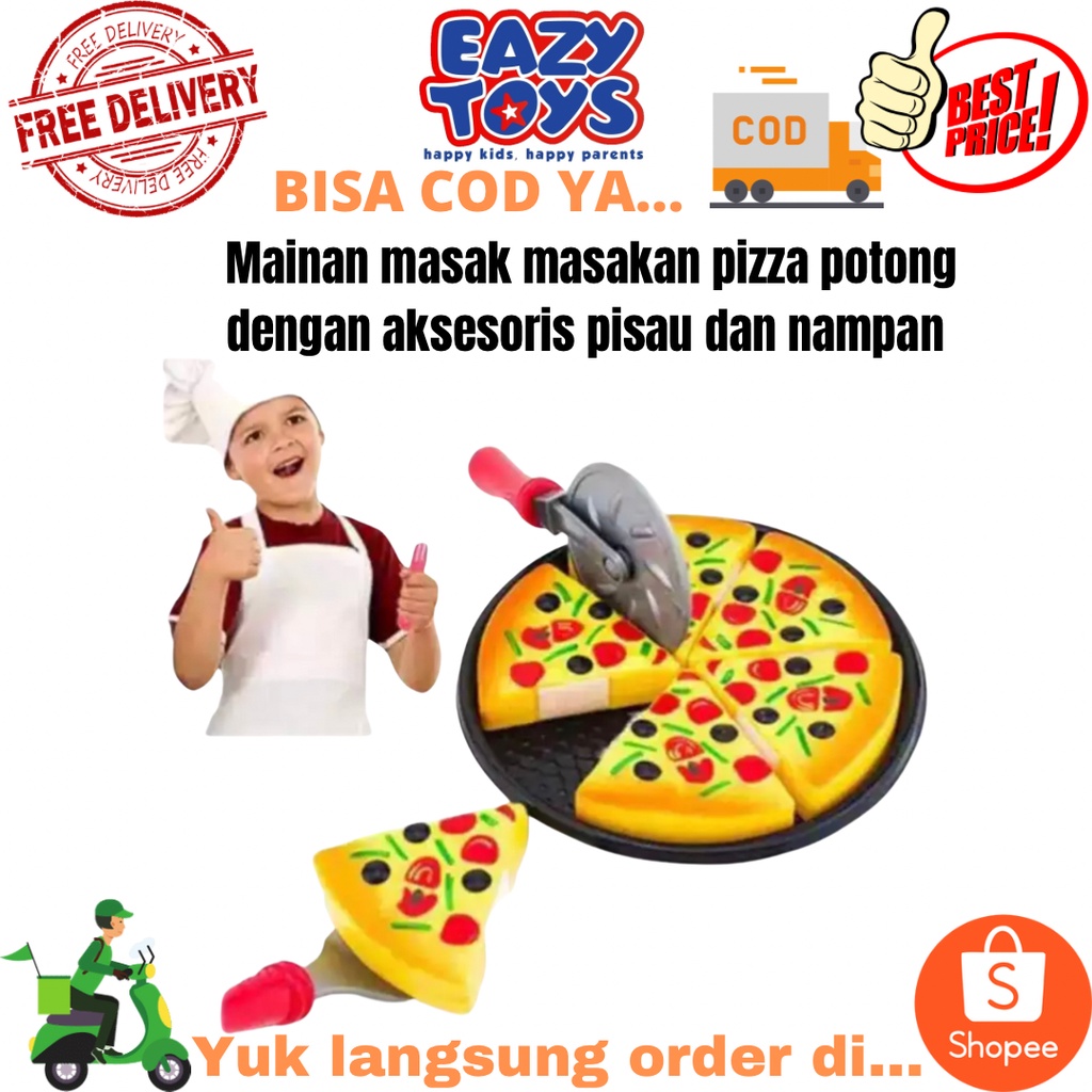 MAINAN ANAK PIZZA PLAY SET / MASAK MASAKAN PIZZA SET - OCT2500