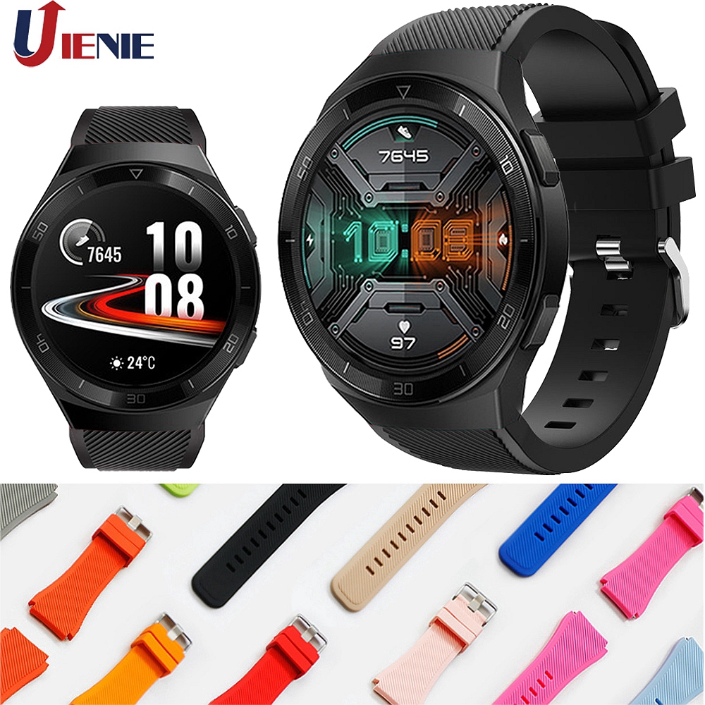 Strap Jam  Tangan  Bahan Silikon Untuk Huawei  Watch Gt  2e gt  