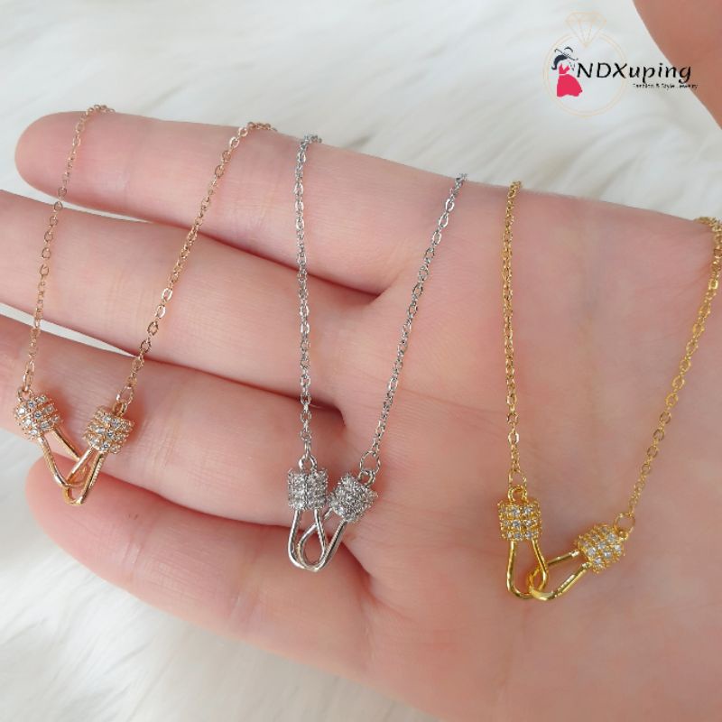 Kalung Rantai Dewasa Titanium Cantik Dan Simple N25082203