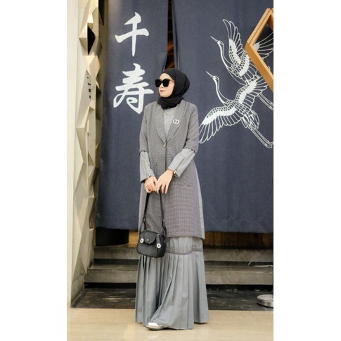 LOLYTA DRESS SET BLAZER BY DCL PREMIUM GAMIS CANTIK