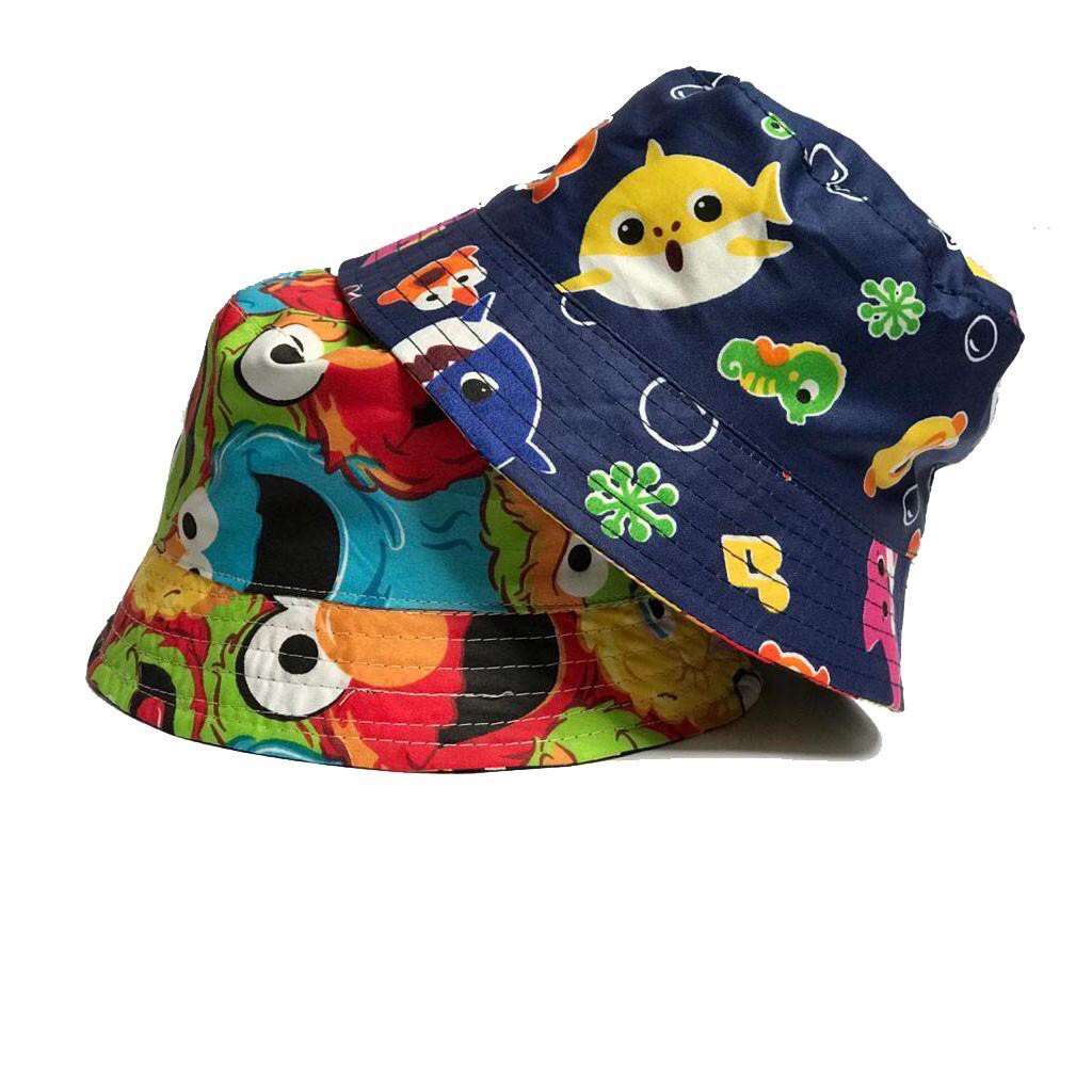 TOPI BAYI BALITA KARAKTER LUCU KIDS BUCKET HAT ( 18 BULAN-5 TAHUN )