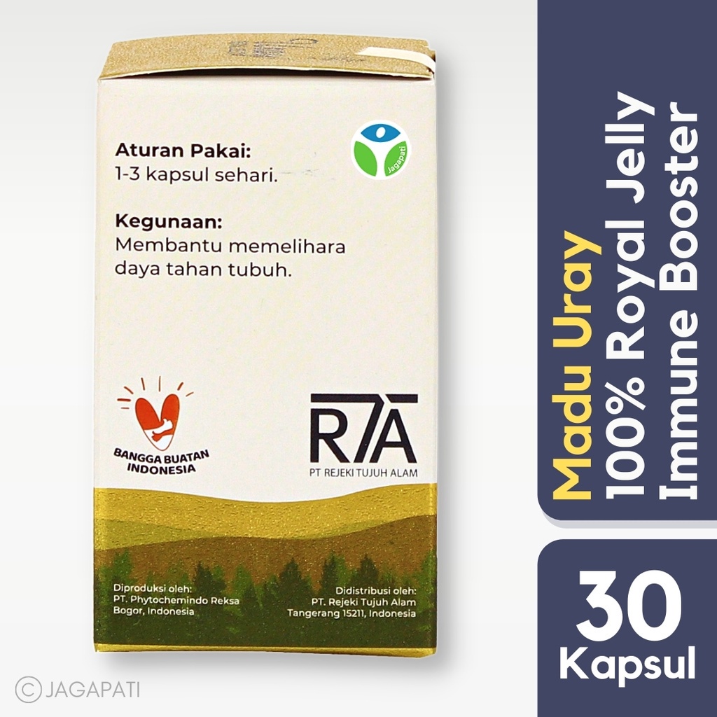 Madu Uray Royal Jelly Suplemen Daya Tahan Tubuh 30 Kapsul