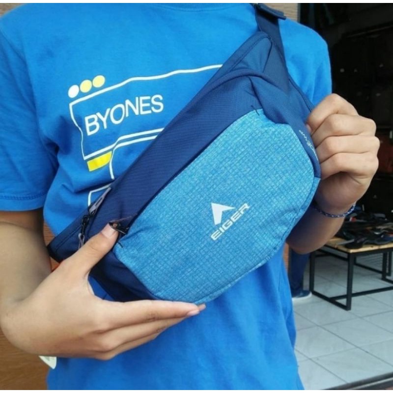 WAIST BAG PRIDE WP BLUE -EIGER1989/3295 - TAS PINGGANG PRIA ORIGINAL