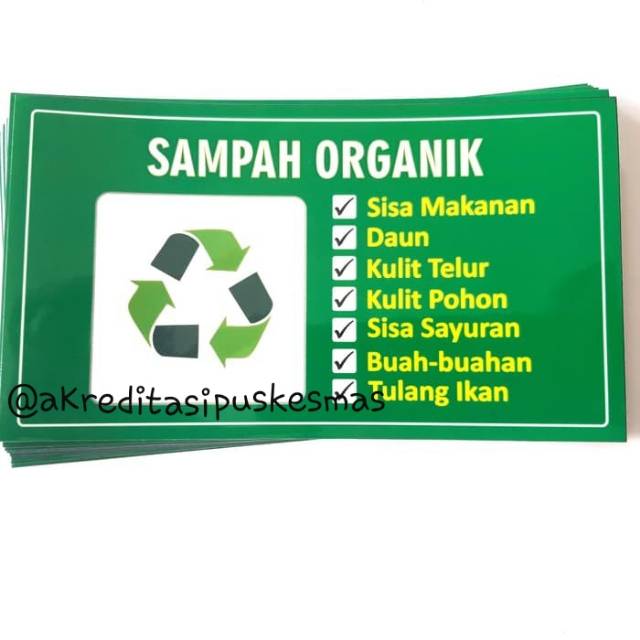 Stiker Sampah Organik Shopee Indonesia