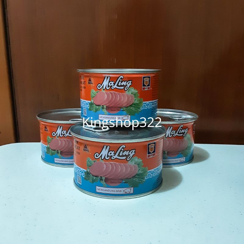 

MALING LUNCHEON PORK TTS 397 gr / daging ham / canned pork luncheon meat ham