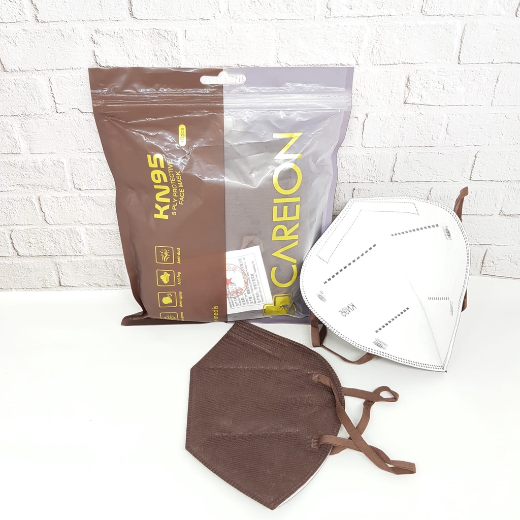 ENZ ® Masker KN95 5PLY CAREION WARNA PACK / MASKER KN 95 / MASKER CAREION 10 1014