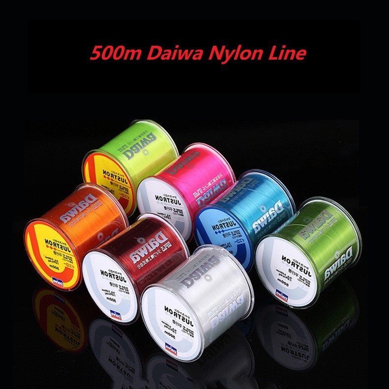 500m Colorful Senar Pancing Daiwa Nylon Fishing Line Ikan Umpan Pancing Memancing Tackle