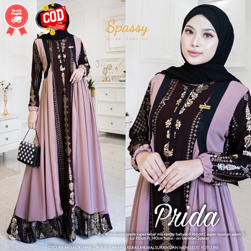 (COD) BIG SALE PRIDA #1 #2 #3 MAXY BY SPASSY BAJU WANITA DRESS MAXY MURAH KEKINIAN TERBARU