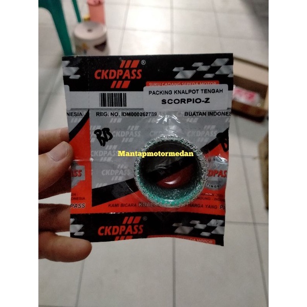 Paking Knalpot Tengah Scorpio R25 Asbes Gasket Packing Tengah Sambungan Knalpot 54D-E4714-00