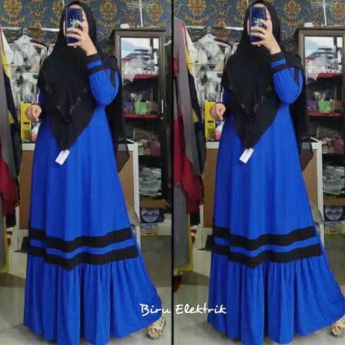 Terbaru Gamis Jersey Zea Sporty Dress Original Premium
