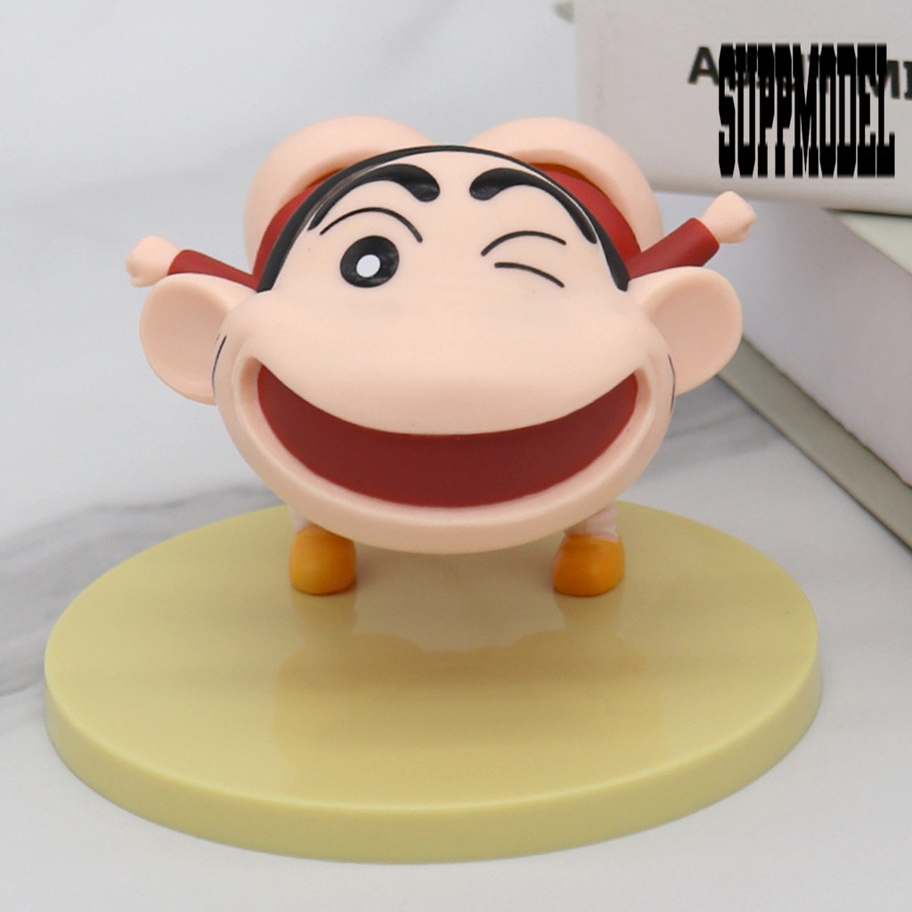 Suppmodelx &lt; Boneka Pajangan Action Figure Crayon Shin-chan Bahan PVC Untuk Dekorasi Interior Mobil