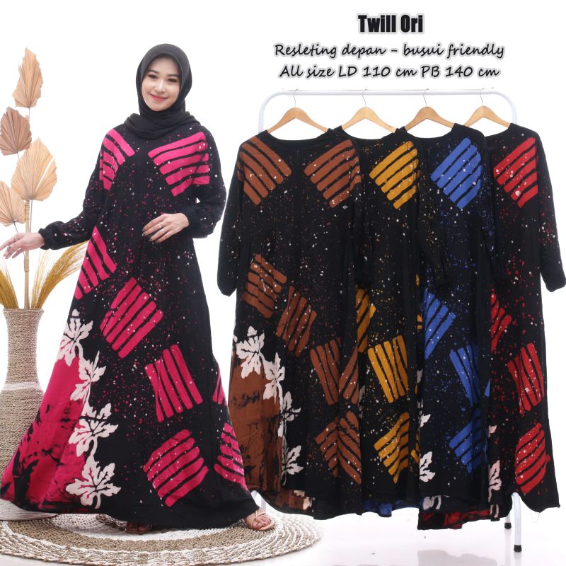 gamis wanita cantik all size bahan bagus