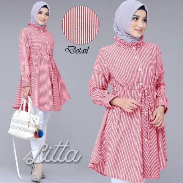 Kalantha Fashion Tunik Lolita Fashion Wanita Tunik Dress Wanita Fashion Muslim