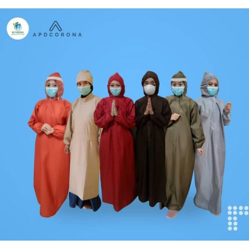 Gown TASLAN REUSE WATERPROOF APD Hazmat Bertudung Surabaya Baju Medis Pakaian Operasi Scrub Scort