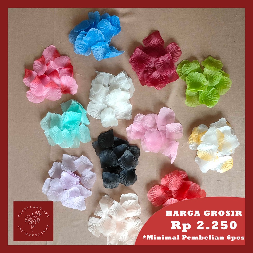 Artificial Flower Rose Petals Kelopak Bunga Mawar Buatan Plastik Dekorasi Hias