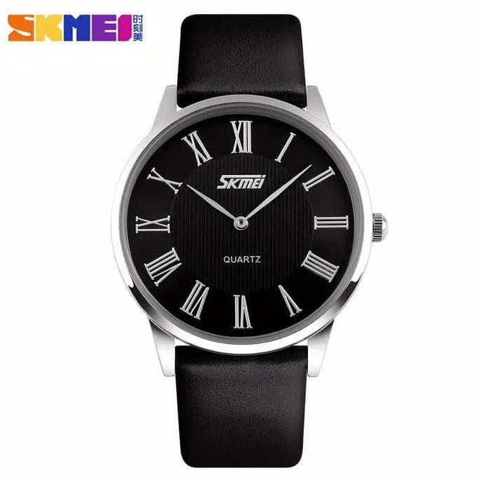 promo | diskon | sale Jam Tangan Pria Original SKMEI SANGAT Tipis waterproof - Hitam terbaik |