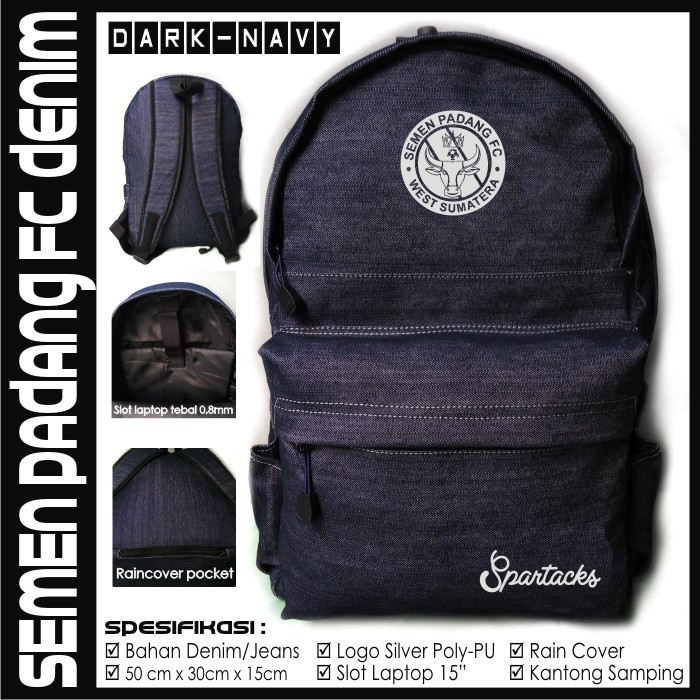 TAS RANSEL BOLA SEMEN PADANG DENIM