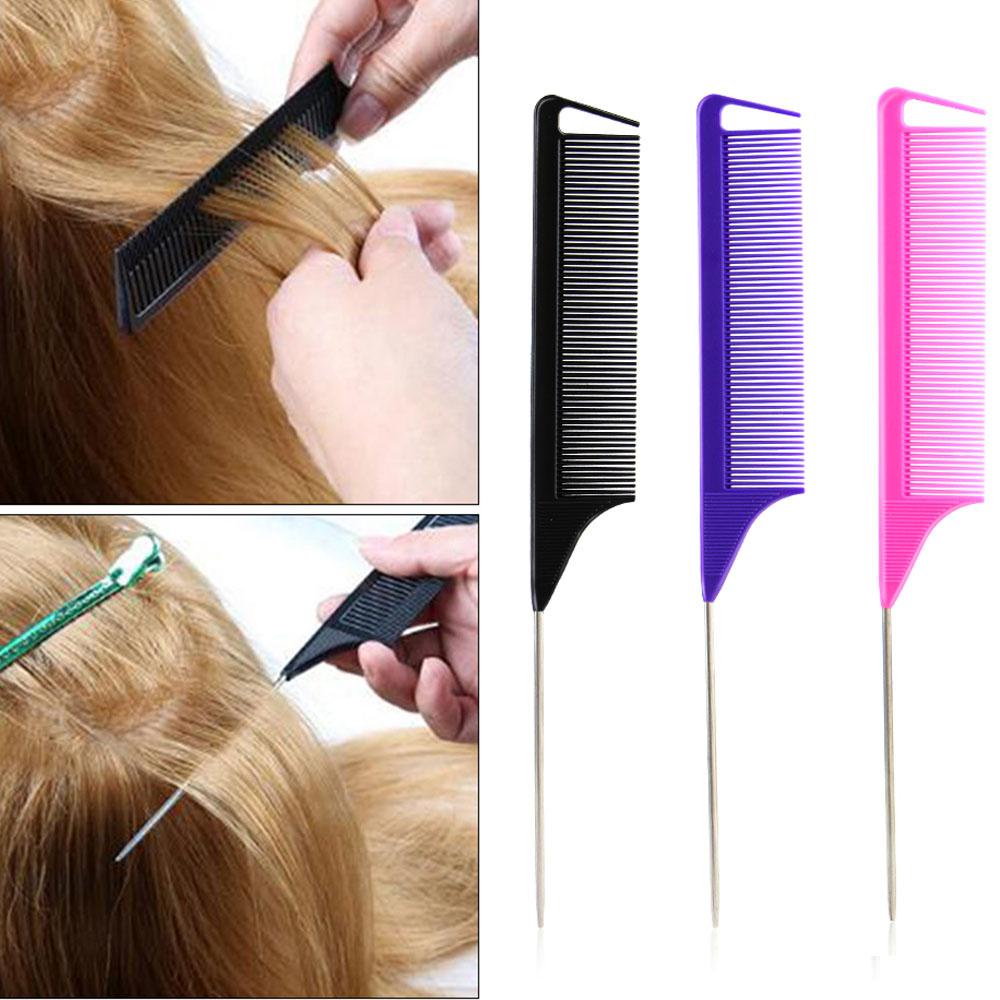 Needway Sisir Ekor Rambut Profesional Gigi Halus Anti-Statis Sikat Rambut Lurus