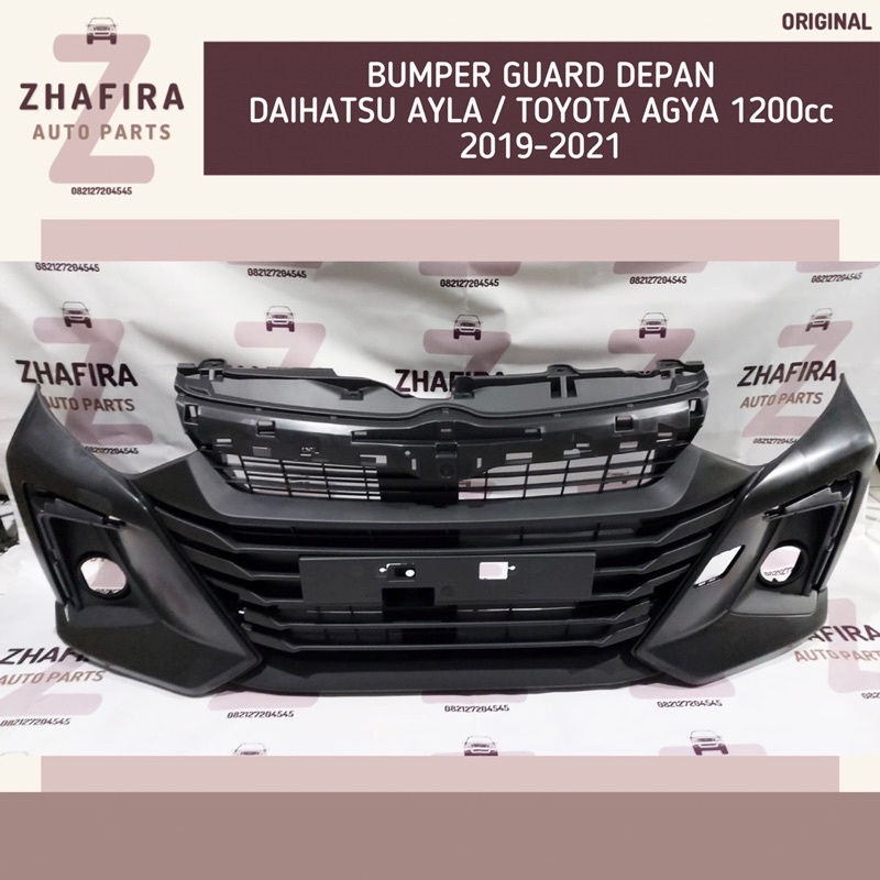 Bemper bumper guard depan mobil daihatsu ayla led 1200cc 1200 cc 2020 2021 2022 original