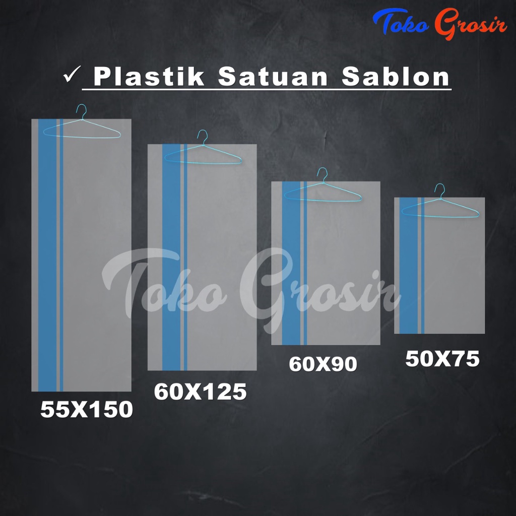 PLASTIK SABLON LAUNDRY / PLASTIK SATUAN SABLON / PLASTIK SABLON SATUAN / PLASTIK LAUNDRY