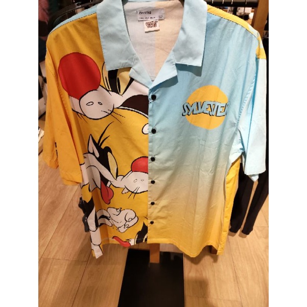 Kemeja Loovey Tunes Bershka Pria