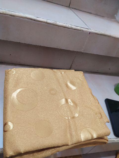 Gorden Jendela Pintu Polkadot Abu Pink Hijau Coklat Model Smokring Ukuran Lebar 120 Cm Tinggi 200 Cm