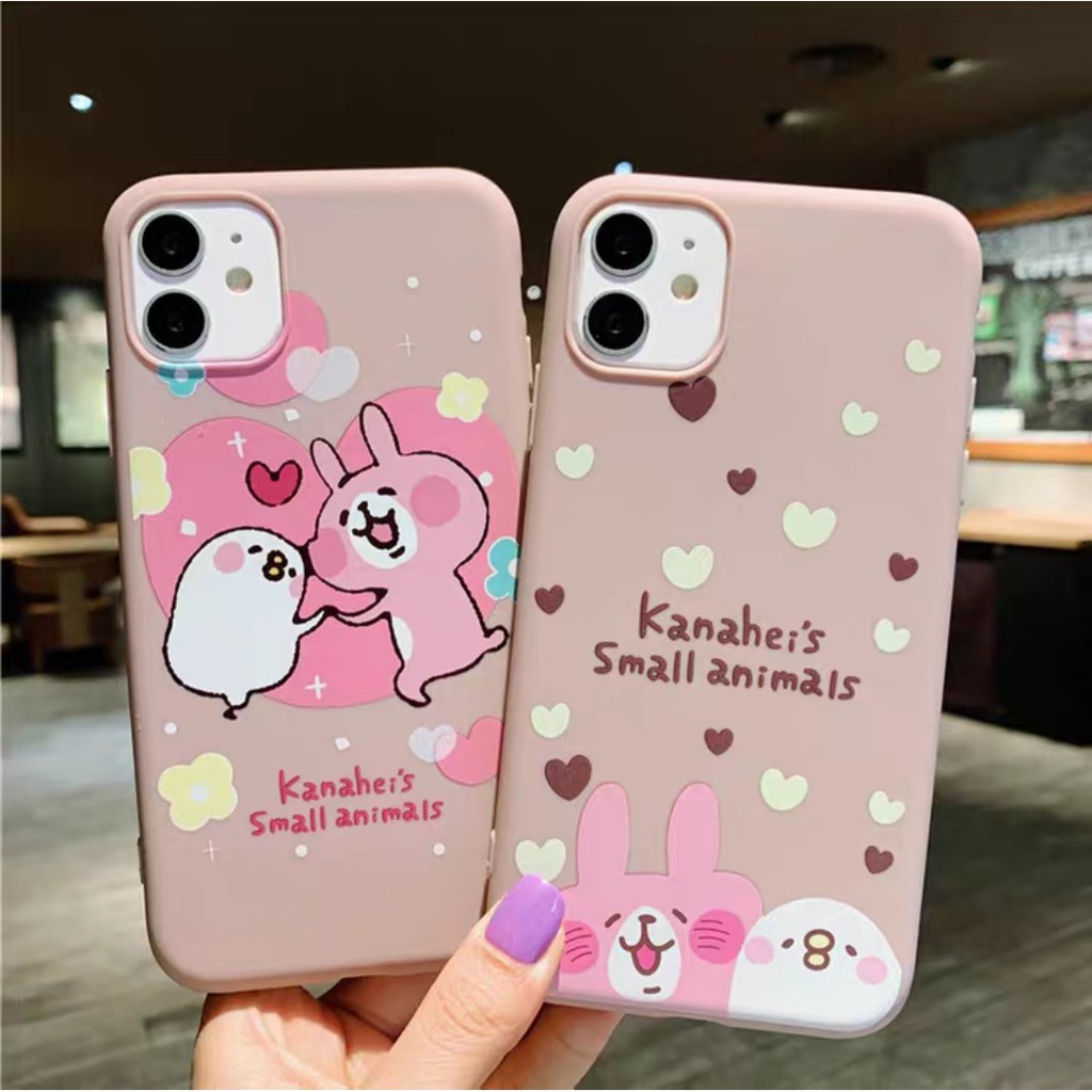 Case Pink Bunny Oppo A52 A92 Vivo Y91 Y93 Y95 Y12 Y15 Y17