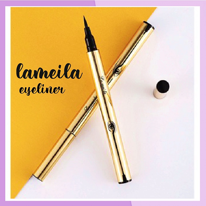 LAMEILA EYELINER ANTI AIR &amp; TAHAN LAMA WATERPROOF EYELINER GOLD &amp; SILVER LA015 LA016