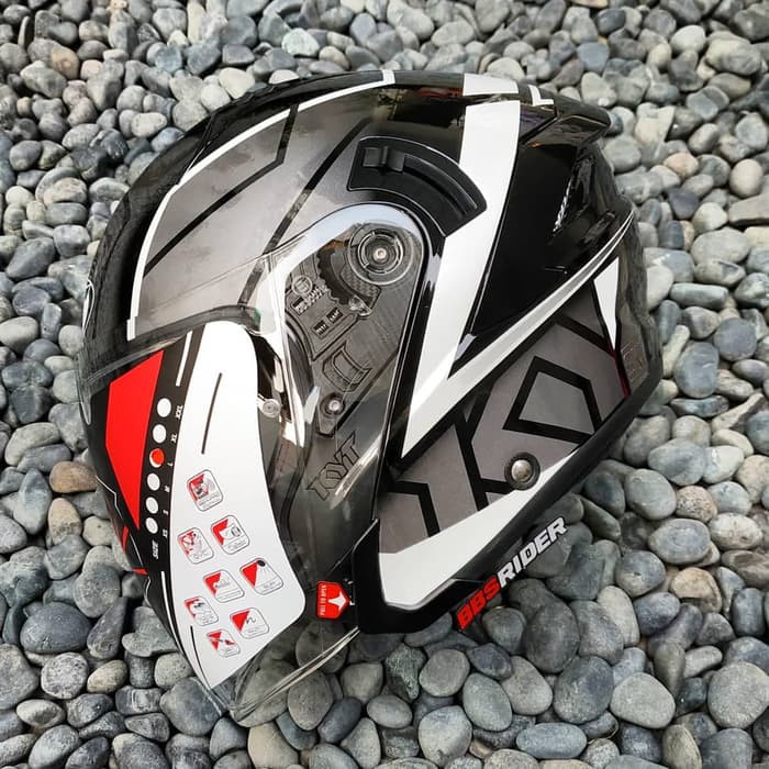 Helm KYT NFJ Motion Black White