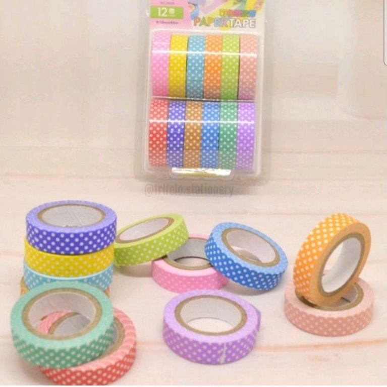 Isolasi Motif polcadot 12 roll