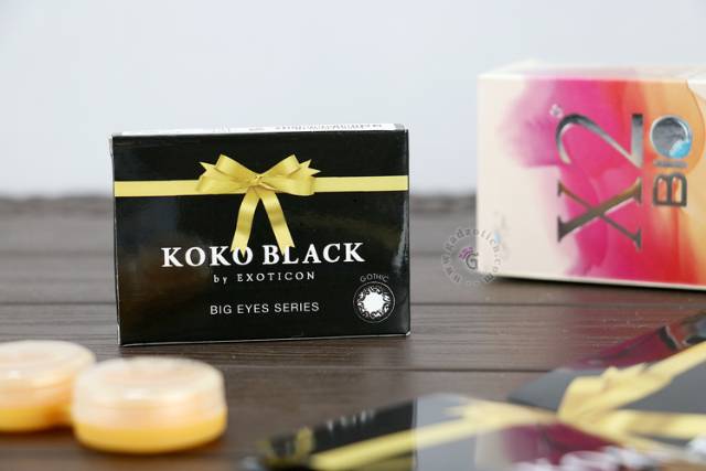 Softlens X2 KOKO BLACK By EXOTICON / Softlens Koko Black Big Eyes / Softlens X2 Koko Black Baby Eyes