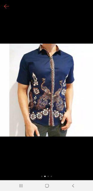 Kemeja Batik Pria 113 Awe / Kemeja Batik Pria Lengan Pendek