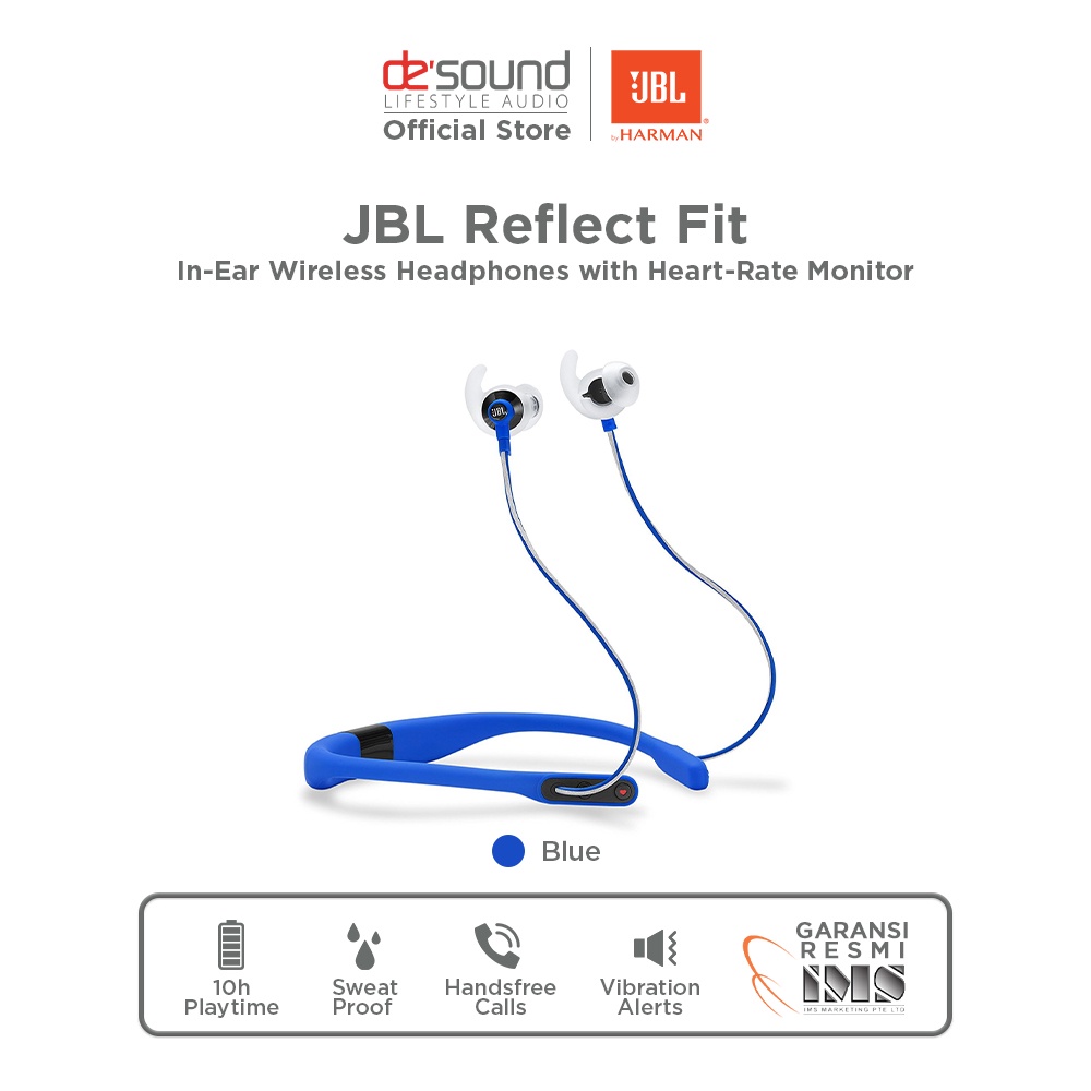 Jual JBL Reflect Fit In-Ear Wireless Headphones with Heart-Rate Monitor  Indonesia|Shopee Indonesia