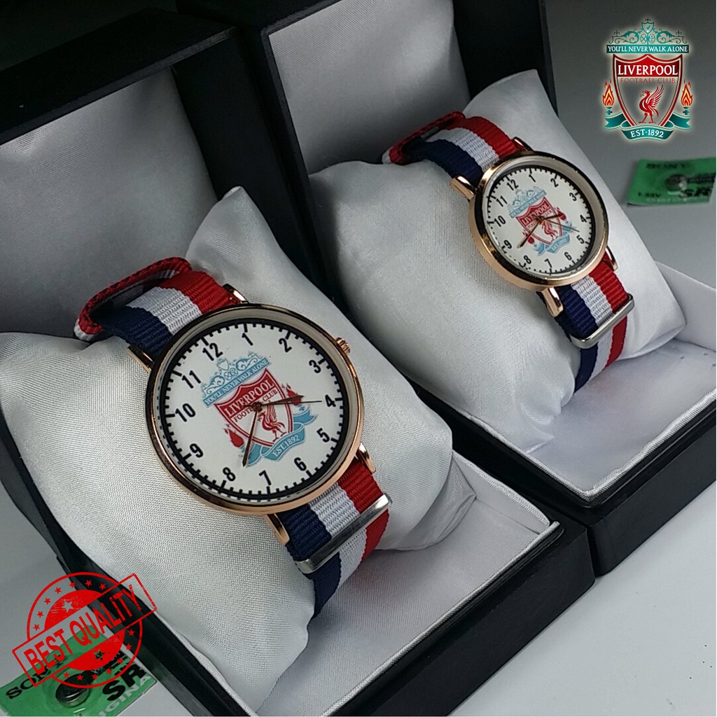 (LIMITED EDITION) JAM LIVERPOOL COUPLE TALI KANVAS (PUTIH)