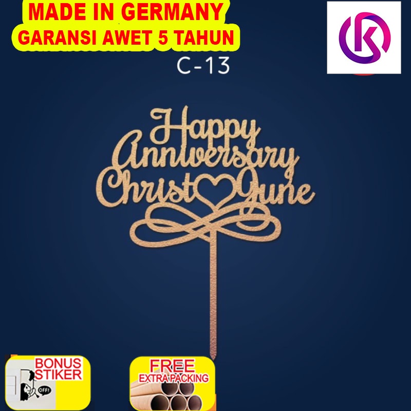 

Murah C-13 / Topper / Cake Topper / Hiasan Kue / Ulang Tahun / Birthday - 10cm