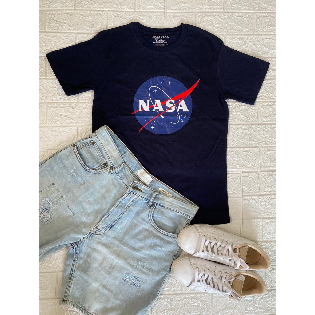 BAJU KAOS ATASAN DISTRO MOTIF NASA TSHIRT DISTRO KATUN COMBAD PREMIUM 4 WARNA