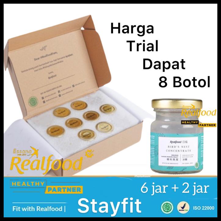 

DISKON TERBATAS !!! REALFOOD STAY FIT ( 8 BOTOL ) MINUMAN SARANG BURUNG WALET TERLARIS