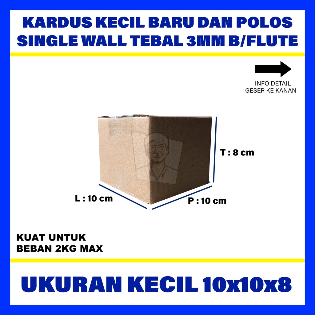 

Kardus Polos Box Karton Packing Murah UK 10 x 10 x 8